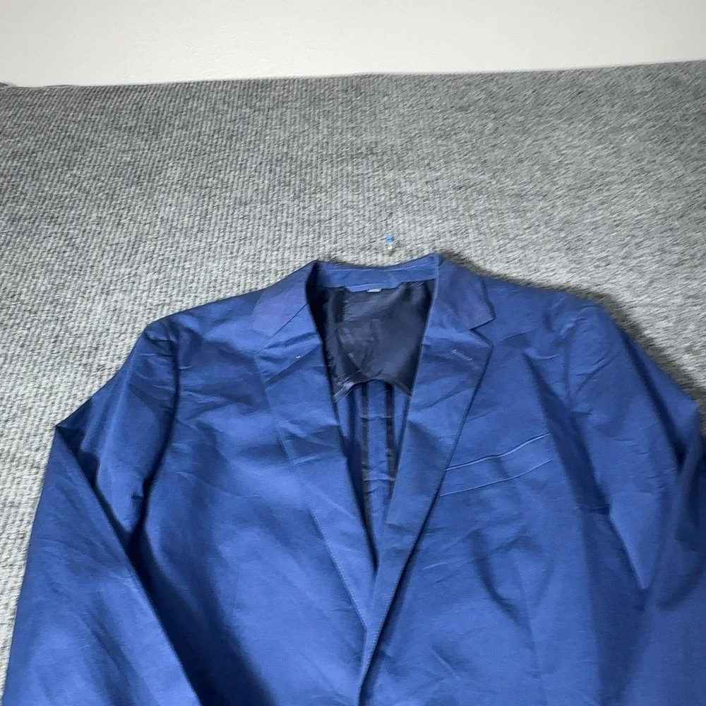 Bonobos Blazer Mens 40L Blue Slim Fit Duca Visconti Di Modrone Cotton Sport Coat